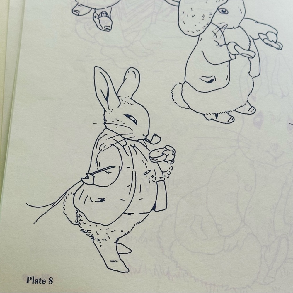 Peter Rabbit 🐰 Iron-On Transfer Patterns Dover Needlework Series Paperback Book - Picture 4 of 5